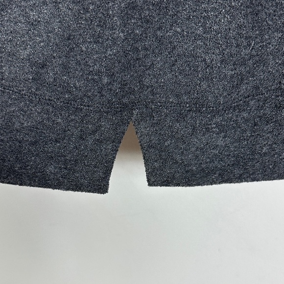 Adidas Heathered Fleece Sweatshirt Size Large Grey Crew Neck 2021 Minimalist NEW - Picture 11 of 12